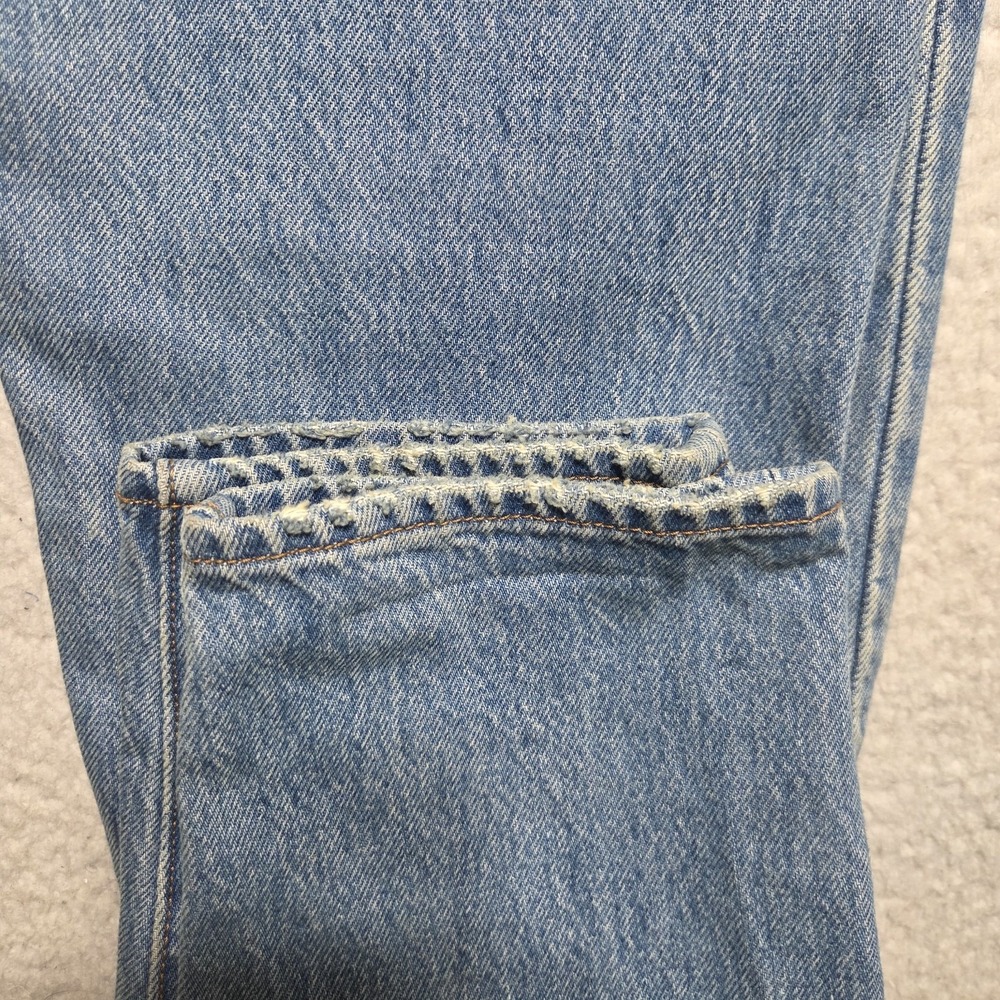 Levi's Wedgie Fit Premium Jeans Women's 26 Faded Blue Wash Taper Leg Button Fly - Picture 7 of 8